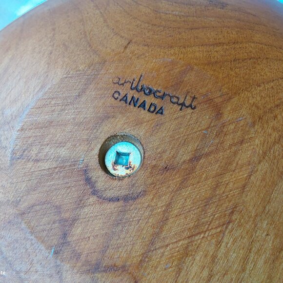 Vintage Baribocraft wood nut bowl with nutcracker and picks - Picture 7 of 9